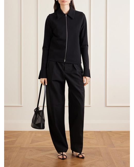 Jil Sander Black Cropped Shell Jacket
