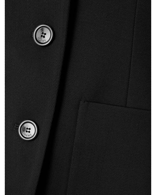 Loewe Black Wool-Blend Blazer
