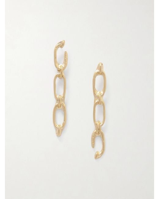 YSSO Natural Open Link-Plated Earrings