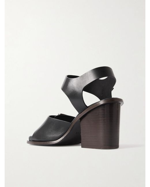 Lemaire Black Leather Sandals