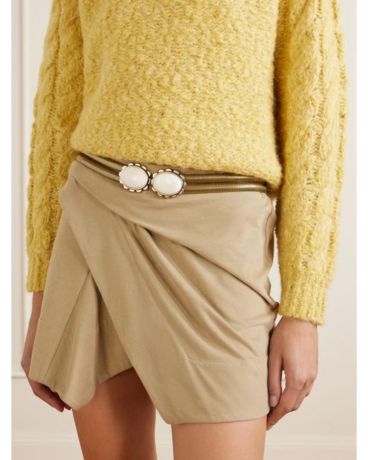 Isabel Marant Natural Twina-Tone Bone Belt
