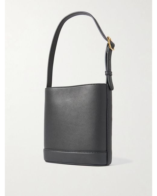 Gucci Black 73 Mini Beuteltasche Aus Leder Mit Horsebit-Detail