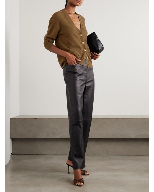 Blazé Milano Brown Highland Cardigan Aus Einer Woll-Kaschmirmischung