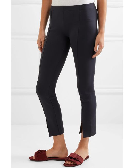 The Row Thilde Stretch-scuba Skinny Pants in Blue | Lyst