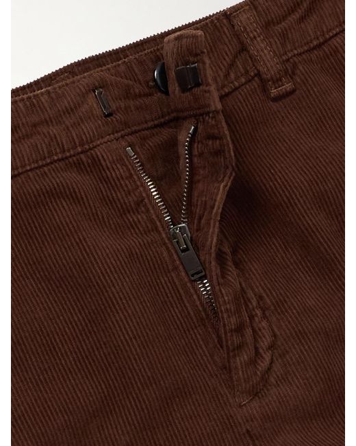 Saint Laurent Brown Cotton-Corduroy Bootcut Pants