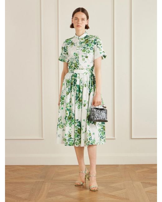 Erdem Gray Sequined Satin Clutch