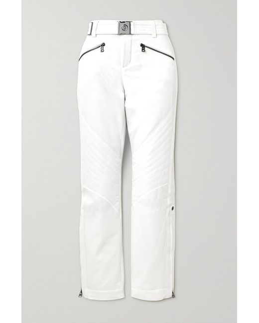 Bogner Fraenzi Belted Slim-leg Ski Pants in White