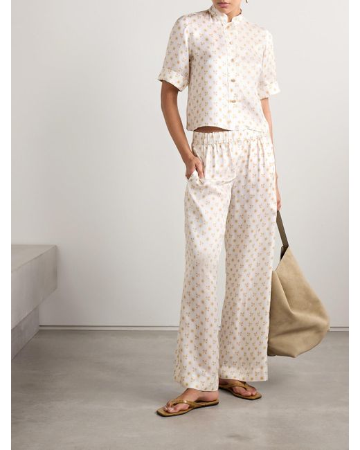 LIBEROWE Natural Josette Hemd Aus Twill Mit Blumenmuster