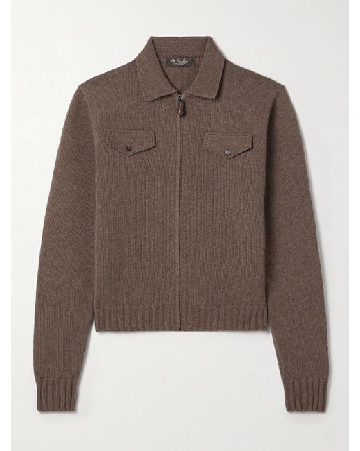 Loro Piana Brown Parksville Cashmere Jacket