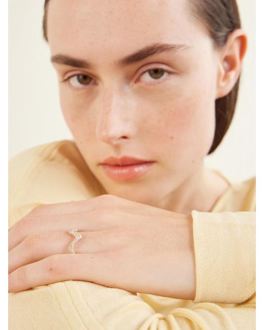 SHAY Natural Wave 18-Karat Diamond Ring