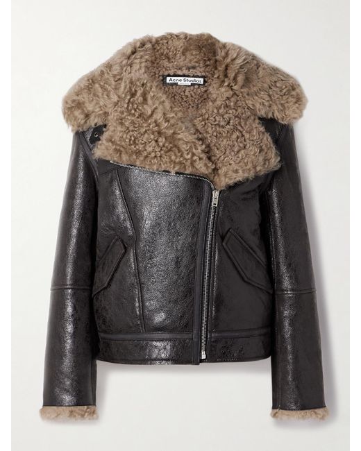 Acne Black Shearling Jacket