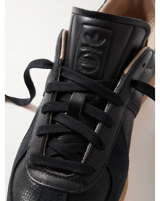 Baskets En Cuir Craquelé À Finitions En Daim Bw Army Lux Adidas Originals en coloris Black