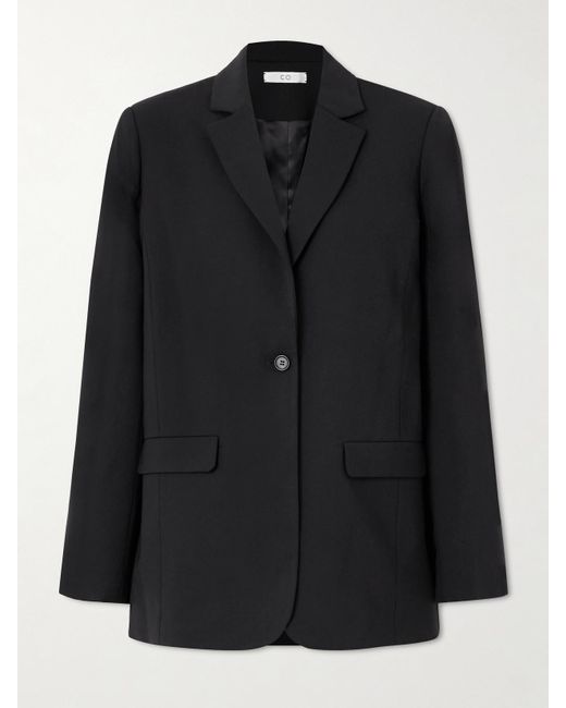 Co. Black Oversized Wool-Blend Blazer