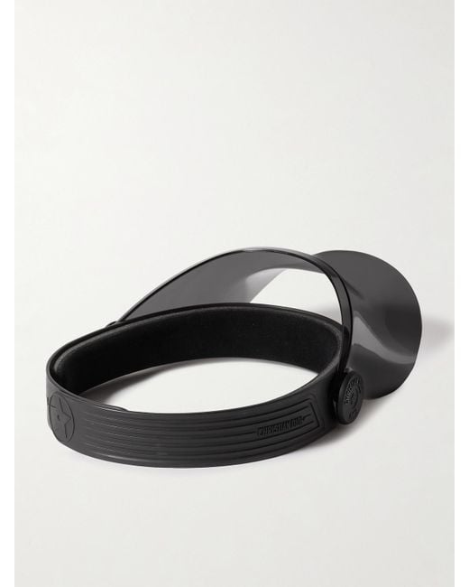 Dior Black Diorpacific V1U Perspex And Rubber Visor