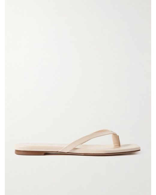 Aeyde Natural Renee Leather Flip Flops