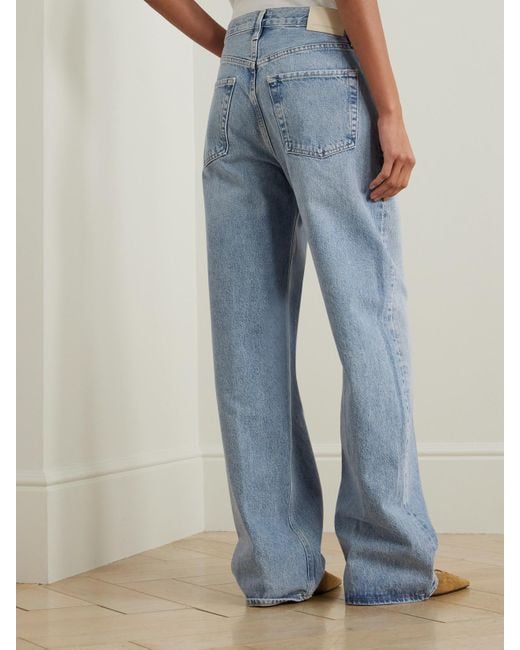 Citizens of Humanity Blue Ayla Baggy High-Rise Wide-Leg Jeans