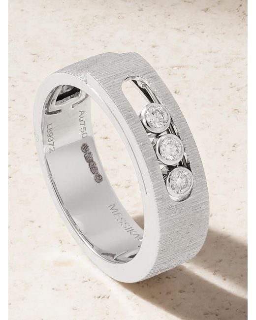 Messika Natural Move Noa Ciselé 14-Karat Diamond Ring