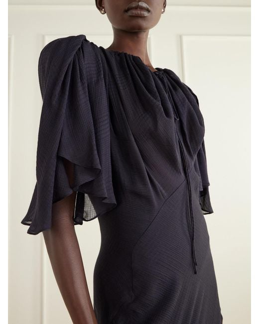 Vivienne Westwood Black Priscilla Modal, Silk And Wool-Blend Jacquard Muslin Gown