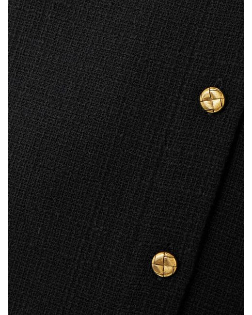 Blazé Milano Black Missy Appaloosa Cotton-Blend Tweed Mini Skirt