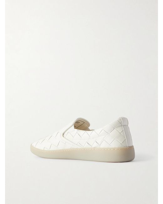 Bottega Veneta Natural Intrecciato Leather Sneakers