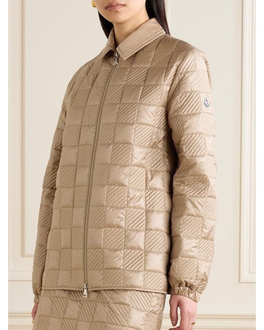 Moncler Natural Quilted Shell Jacket