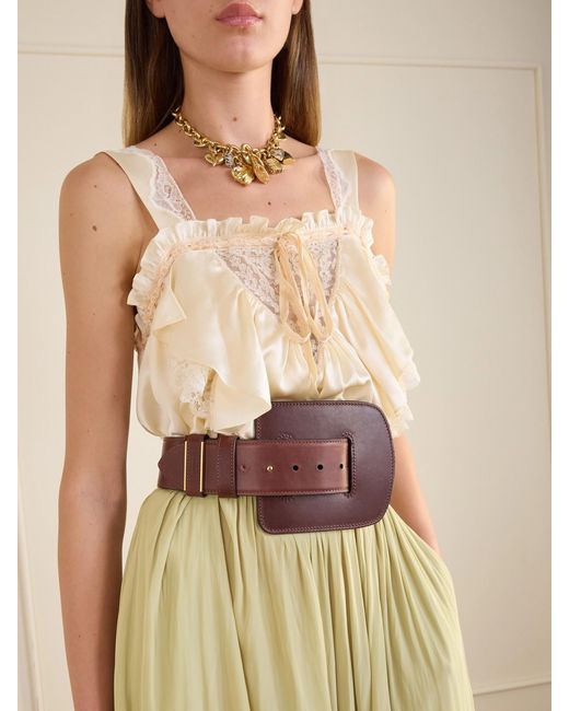 Chloé Brown Leather Belt