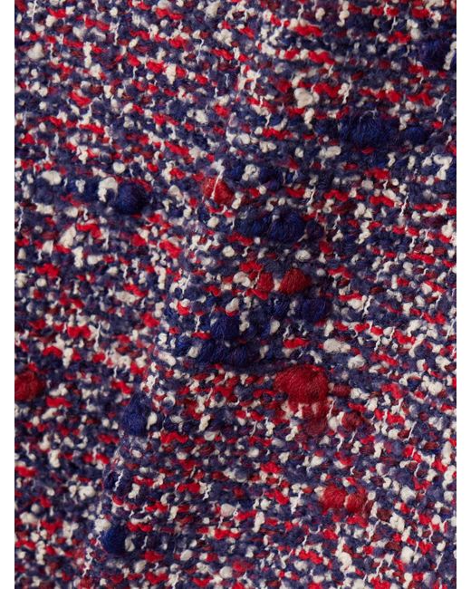 Gucci Purple Playsuit Aus Bouclé-Tweed Aus Einer Wollmischung