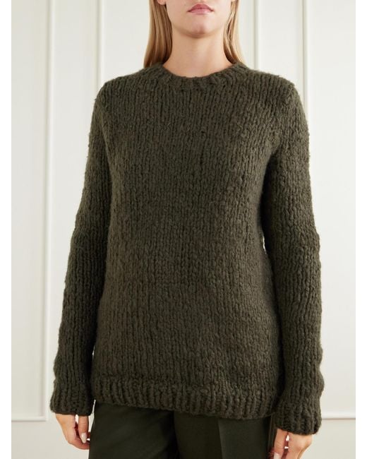 Gabriela Hearst Green Lawrence Cashmere Sweater