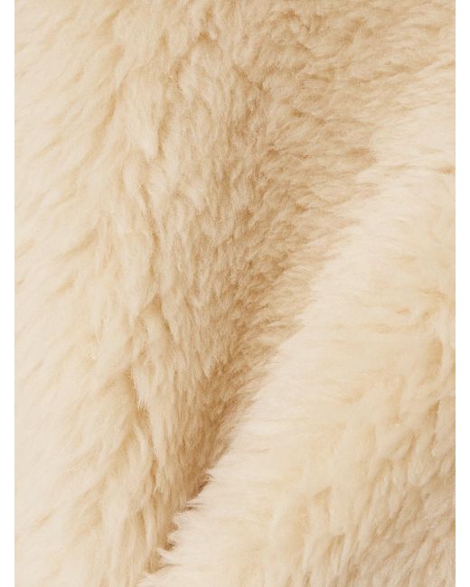 Stella McCartney Natural Wool-Blend Fleece Coat