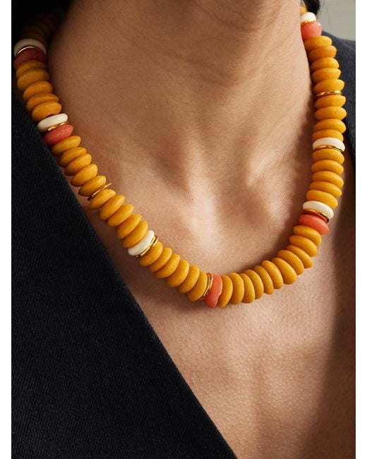 Lizzie Fortunato Metallic Laguna-Tone Beaded Necklace