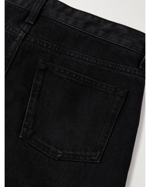 The Row Black Riaco Halbhohe Jeans Mit Geradem Bein