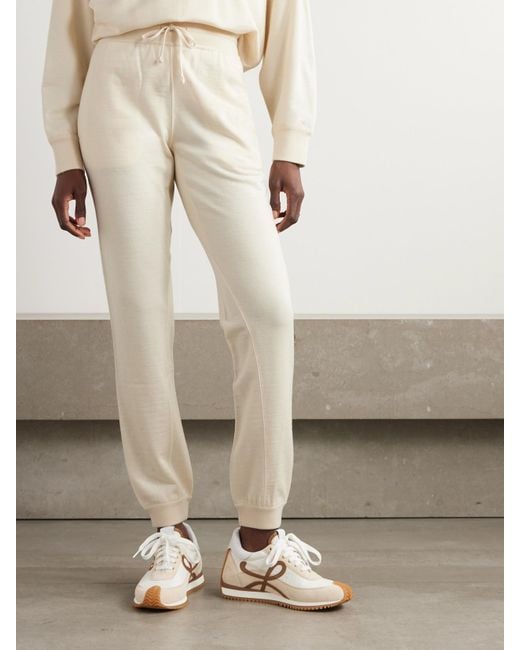 Loro Piana Natural Cocooning Cashmere Tapered Track Pants