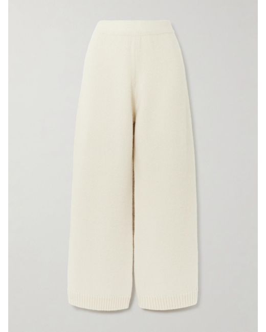 Calle Del Mar Natural Hose Mit Weitem Bein Aus Kaschmir