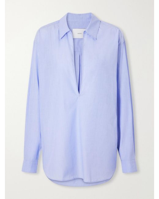 Ssstein Blue Skipper Cotton Shirt