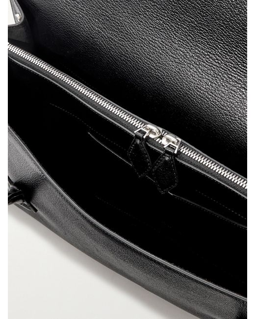 Alaïa Black Le Teckel Flap Textured-Leather Shoulder Bag