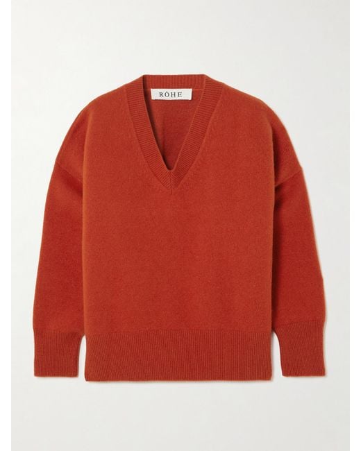 Rohe Red Pullover Aus Einer Wollmischung