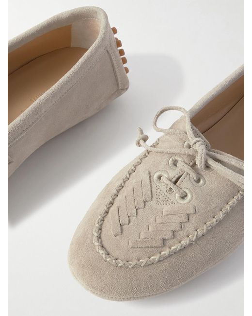 Mocassins En Daim À Broderies Le Monde Beryl en coloris Natural