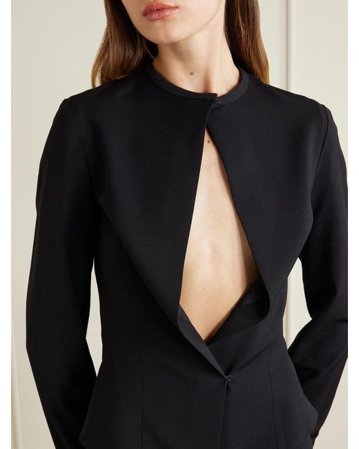 Colleen Allen Blue Grain De Poudre Jacket