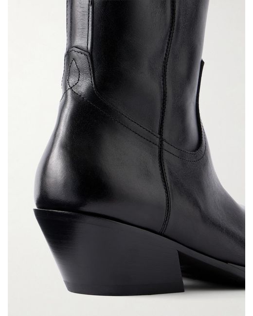 Ann Demeulemeester Black Imme Leather Ankle Boots