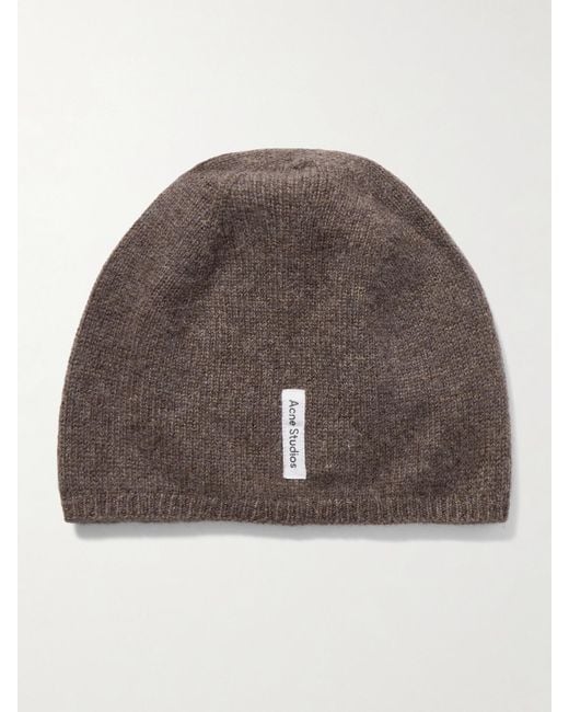 Bonnet En Cachemire À Appliqué Kassia Acne en coloris Brown
