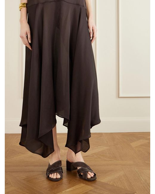 Tod's Brown Leather Sandals