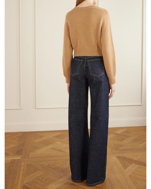 Khaite Natural Masie Wool And Cashmere-Blend Sweater