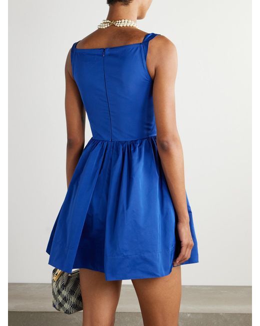 Mini-Robe En Taffetas À Fronces Sunday Vivienne Westwood en coloris Blue