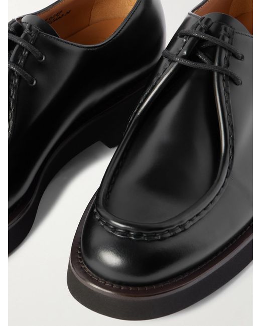Church's Black Nelly Derby-Schuhe Aus Glanzleder