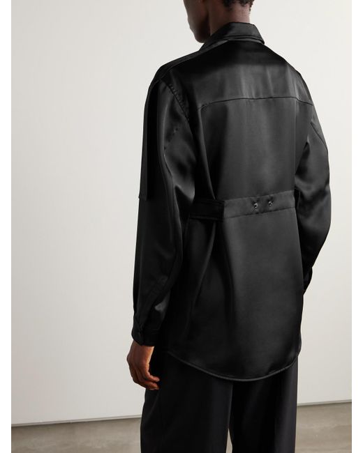 Moncler Genius Black Edward Enninful Satin Shirt