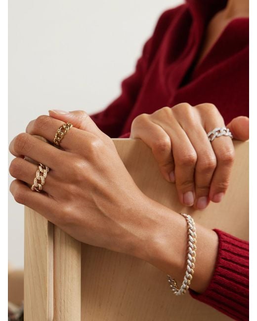 SHAY Natural Essential Link Ring Aus 18 Karat Mit Diamanten