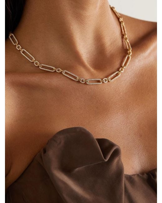 David Yurman White Lexington 18-Karat Diamond Necklace