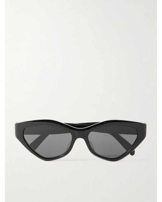 Céline Gray Triomphe Cat-Eye Acetate Sunglasses