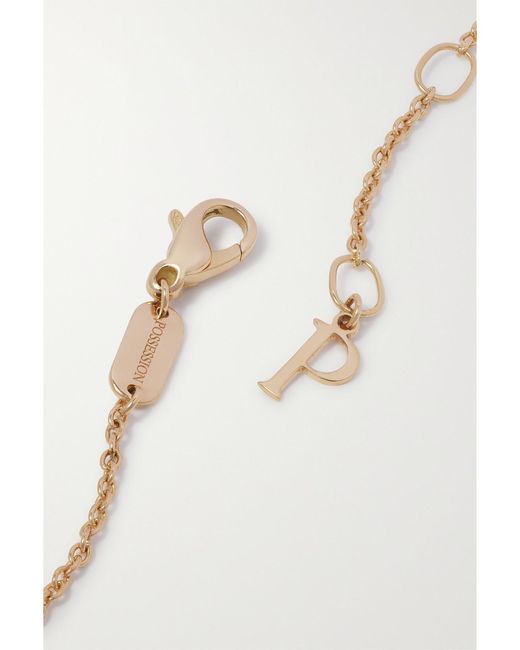 Piaget Natural Possession 18-Karat Rose, Mother-Of-Pearl And Diamond Necklace