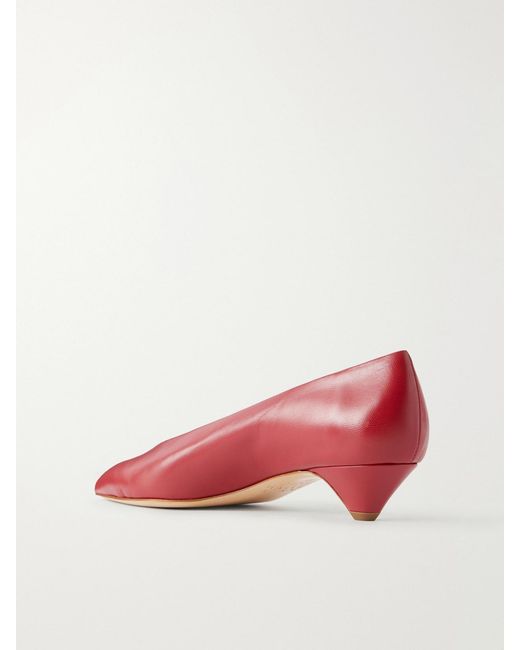 Jamie Haller Red The Trap Leather Pumps